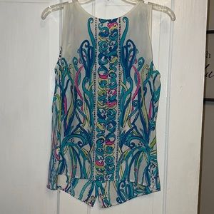 Lilly Pulitzer size L sheer tank